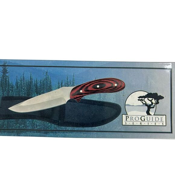 Frost Cutlery Woodlands Elk Hunter 16-458RB Matte Steel Blade Wood Handle Knife‎ - Picture 1 of 8